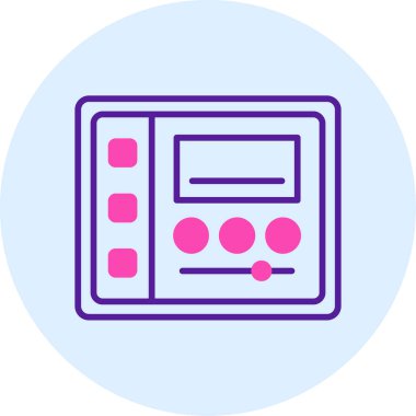 Modern bilgisayarın vektör illüstrasyonu