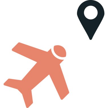 Harita işaretleyici vektör simgesi. bicolor düz sembol, gri ve cyangles renkleri, yuvarlak açılar, beyaz arkaplan.