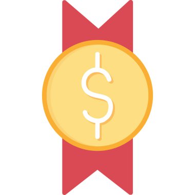 Para renkli vektör simgesi