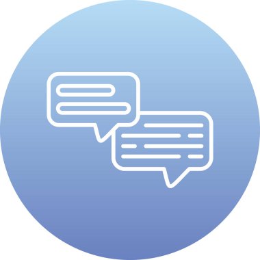 Konuşma baloncuğu simgesinin vektör çizimi