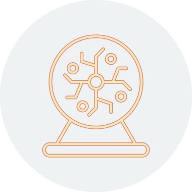 dairesel testerenin çizgi renk simgesi