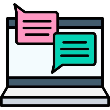 dizüstü bilgisayarınızla konuşma balonu