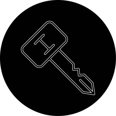 Kilit. Web simgesi basit illüstrasyon