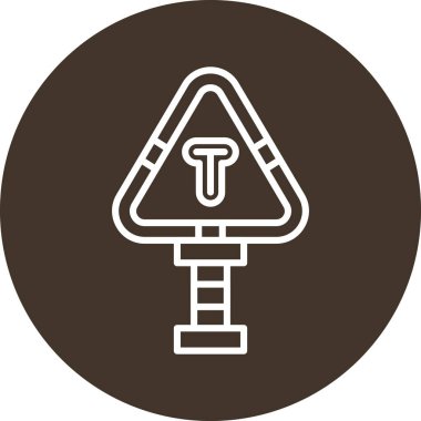 Eşsiz elektrik ağaç vektör simgesi