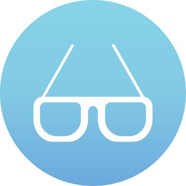 gözlük simgesi, vektör illüstrasyonu