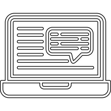 Konuşma baloncukları izole edilmiş simge