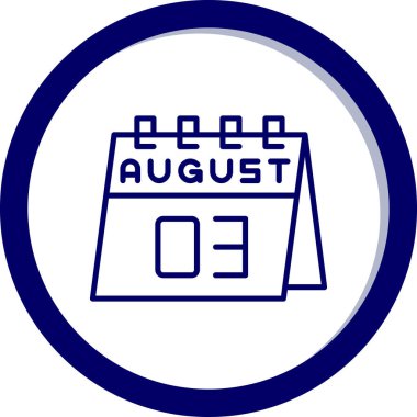 Takvim simgesinin vektör illüstrasyonu