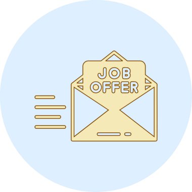 görev vektör simgesi modern ince çizgi biçimi sunar