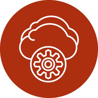 Modern oto tamir simgesinin vektör illüstrasyonu