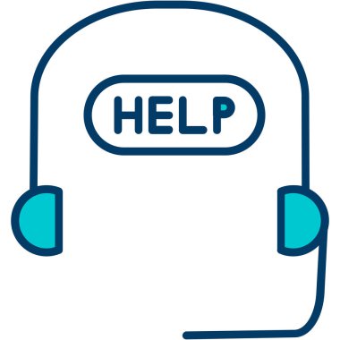 Yardım simgesini yardım çağrısı biçiminde doldur - taslak biçimi