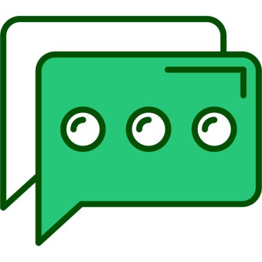 konuşma balonu simgesi, vektör illüstrasyonu