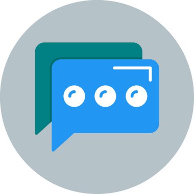 sohbet web simgesi basit tasarımı