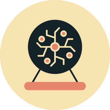 Virüs vektör düz simgesi