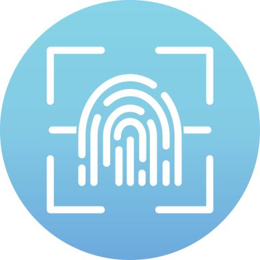 modada izole edilmiş arka planda parmak izi simgesi