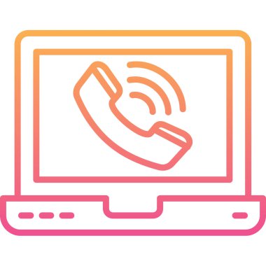 - Telefon. Web simgesi basit illüstrasyon