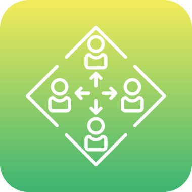 Modern simgenin vektör illüstrasyonu