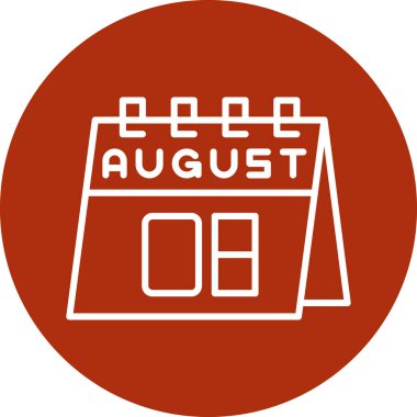 Takvim simgesinin vektör illüstrasyonu