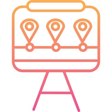 konum. Web simgesi basit illüstrasyon