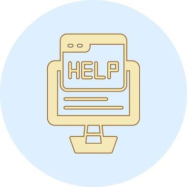 yardımcı vektör simgesi modern basit vektör illüstrasyonu