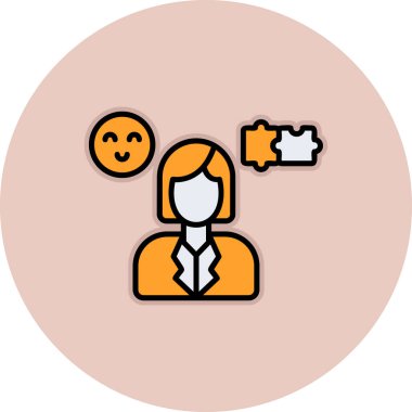 Konuşma baloncuğu vektör tasarımı olan kadın avatarı