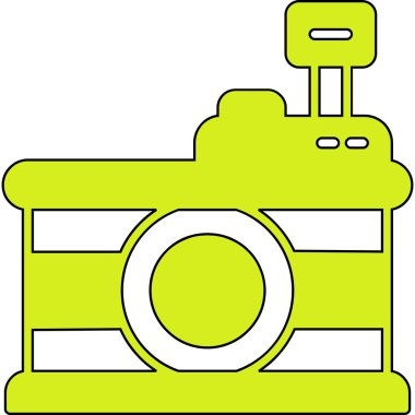 Kamera. Web simgesi basit illüstrasyon
