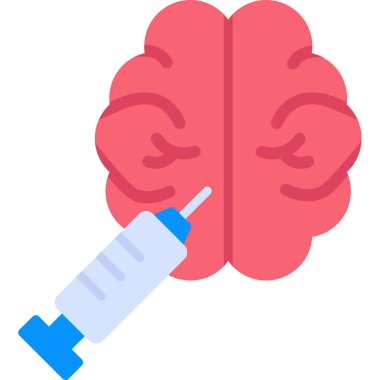 İnsan beyin vektör simgesi çizimi