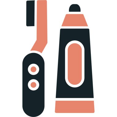 Fırça simgesi vektör illüstrasyonunu boya