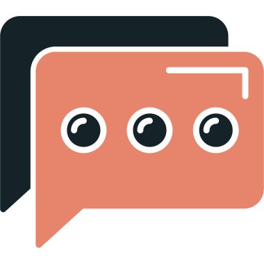 konuşma balonu simgesi, vektör illüstrasyonu