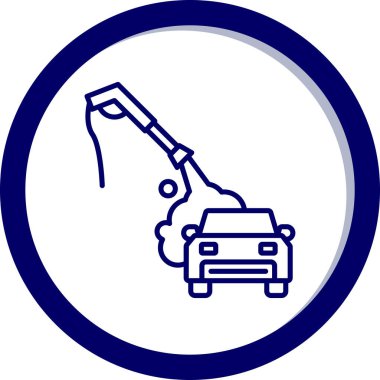 araba servisi simgesi modada izole edilmiş arkaplan