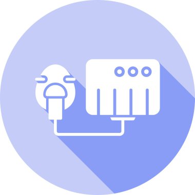 Kablo. Web simgesi basit illüstrasyon