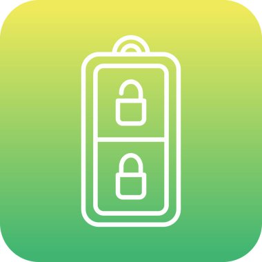 Araba anahtar web simgesi, vektör çizim