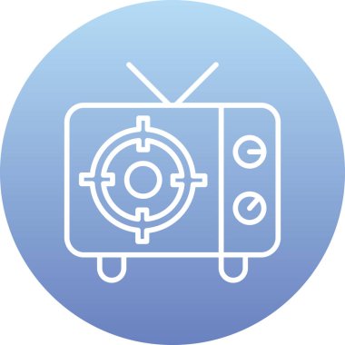 TV 'nin vektör illüstrasyonu