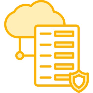 Bulut hesaplama. Basit tasarım. vektör illüstrasyonu