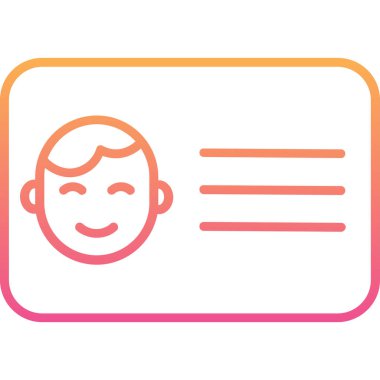 Kart simgesi, modern vektör illüstrasyon tasarımı