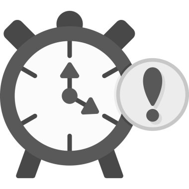 Saat simgesi, vektör illüstrasyonu