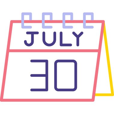 Takvim işareti simgesini, vektör çizim