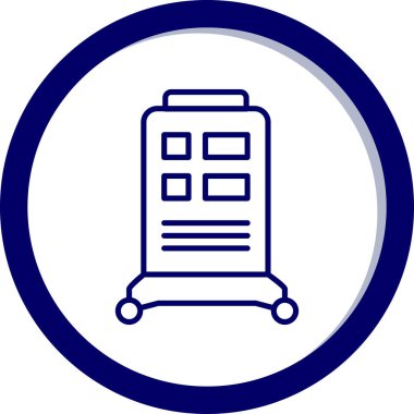 Takvim simgesinin vektör illüstrasyonu