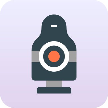 kamera düz vektör simgesi