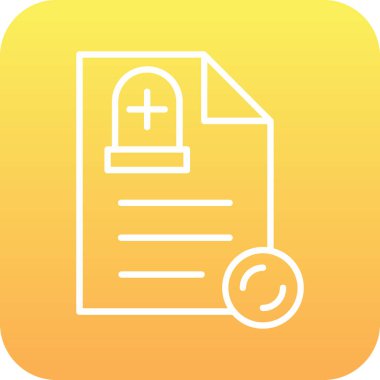 Vektör belgesi Simge illüstrasyonu