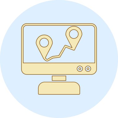 Modern simgenin vektör illüstrasyonu