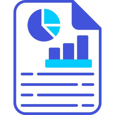 business report vector icon modern simple vector illustration