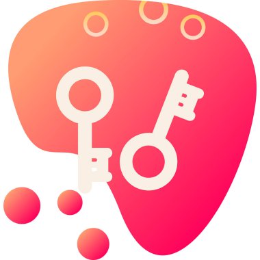 anahtar simgesi, vektör illüstrasyonu