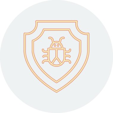 Hata çizgisi biçim vektör tasarımlı kalkan