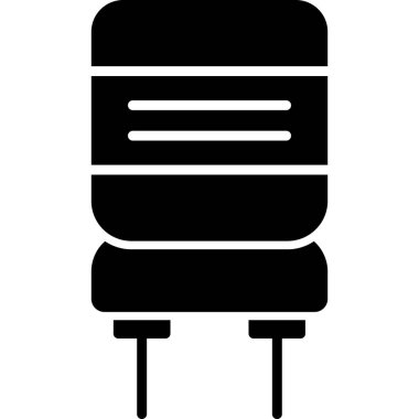 Elektrikli ısıtıcı simgesi, anahat stili