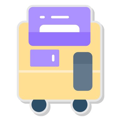 bagaj taşıma simgesi düz stil