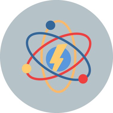 Bir yıldırım simgesinin vektör çizimi