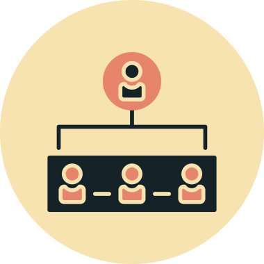 konferans toplantı simgesi vektör illüstrasyonu