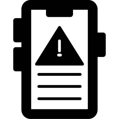 Uyarı mesajı simgesi ana hat biçiminde