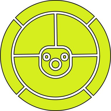 Çizgi film simgesinin vektör çizimi