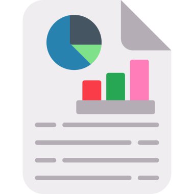 iş düz vektör simgesi